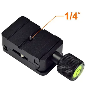 Kaliou Universal 1/4 Screw Mount K30 Quick Release Plate Clamp Adapter Aluminum for Ball Head Monopod Tripod