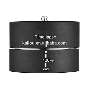 Kaliou Go pros accessories 360 Degrees 120min Panning Rotating Time Lapse Stabilizer Tripod for Go pros/ Xiaoyi cameras
