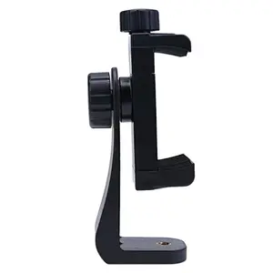 Universal 1/4 Screw Hole Phone Clip 360 Degree Rotatable Mobile Phone Clamp Broadcast Bracket for Tripod Monopod Selfie Stick