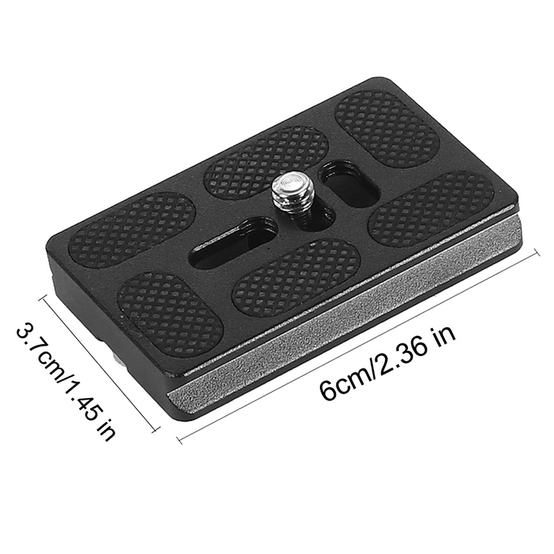2018 Manufacturer Wholesale PU60 Aluminum best travel tripod ball bearing plate camera quick release plate accessories