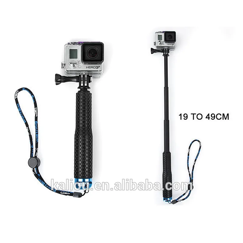 Factory sale Waterproof Handheld SP 19 inch Extendable Selfie Stick Monopod for Go pro Cameras