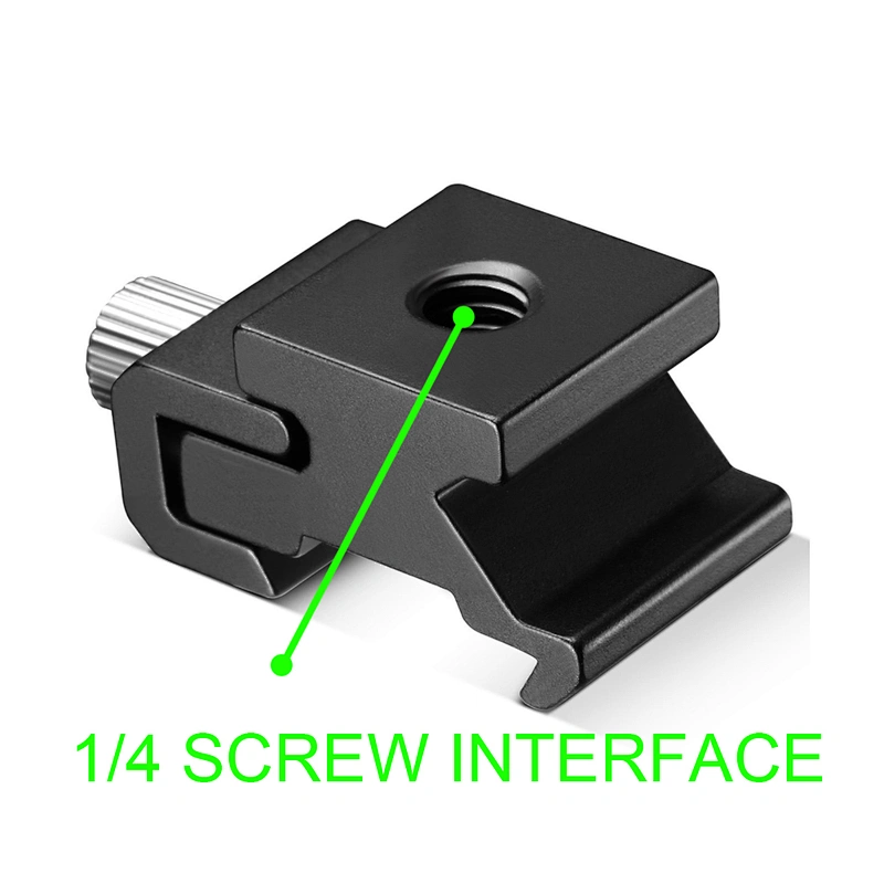 2018 new photo flash Base Conversion cold shoe/Full metal hot shoe seat Adjustable elastic 1/4 screw camera accessories