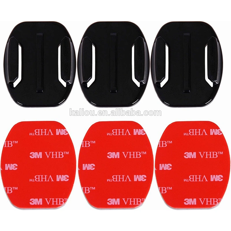 Kaliou Sports camera 8 in 1 Set Helmet 3M Adhesive Pads Sticker Curved Side Mount Accessories for GoPros