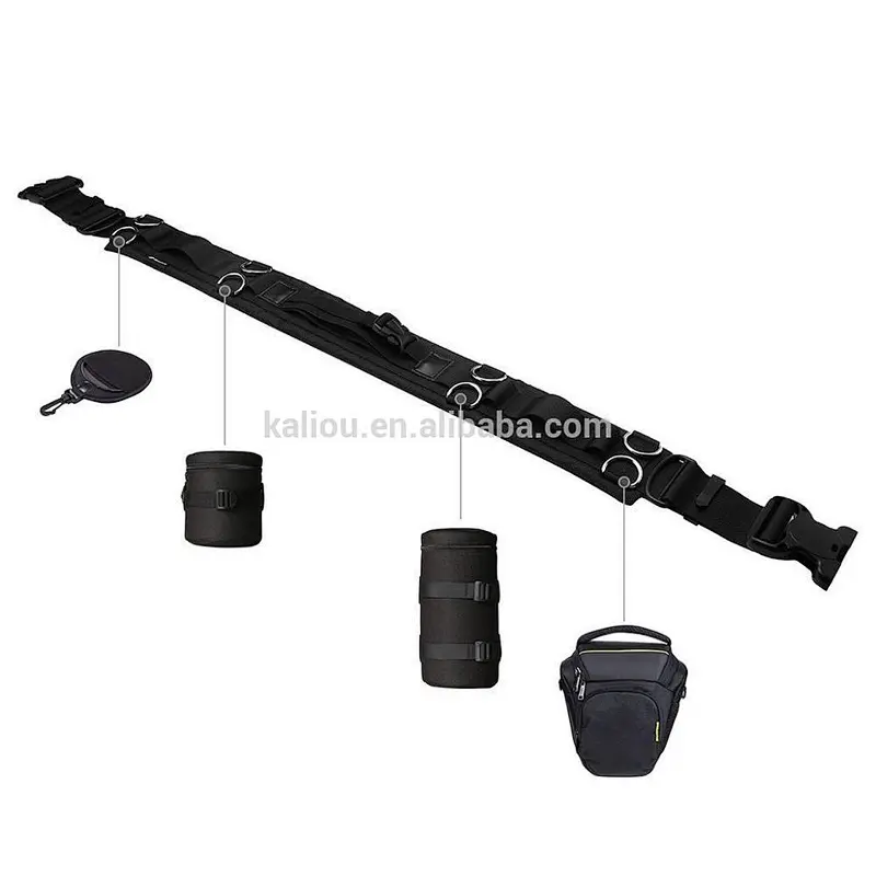 Multifunctional Photographic Camera Bag Hanging Fixed Waist Strap Belt for Climbing