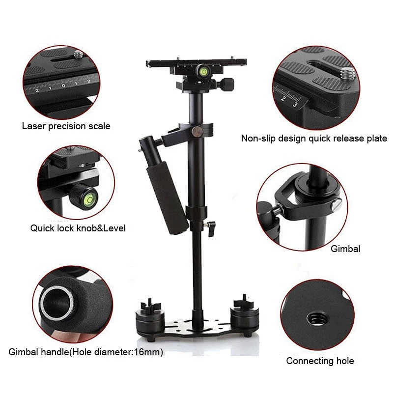 Kaliou Good selling S60 portable handheld steady camera dslr stabilizer handheld gimbal