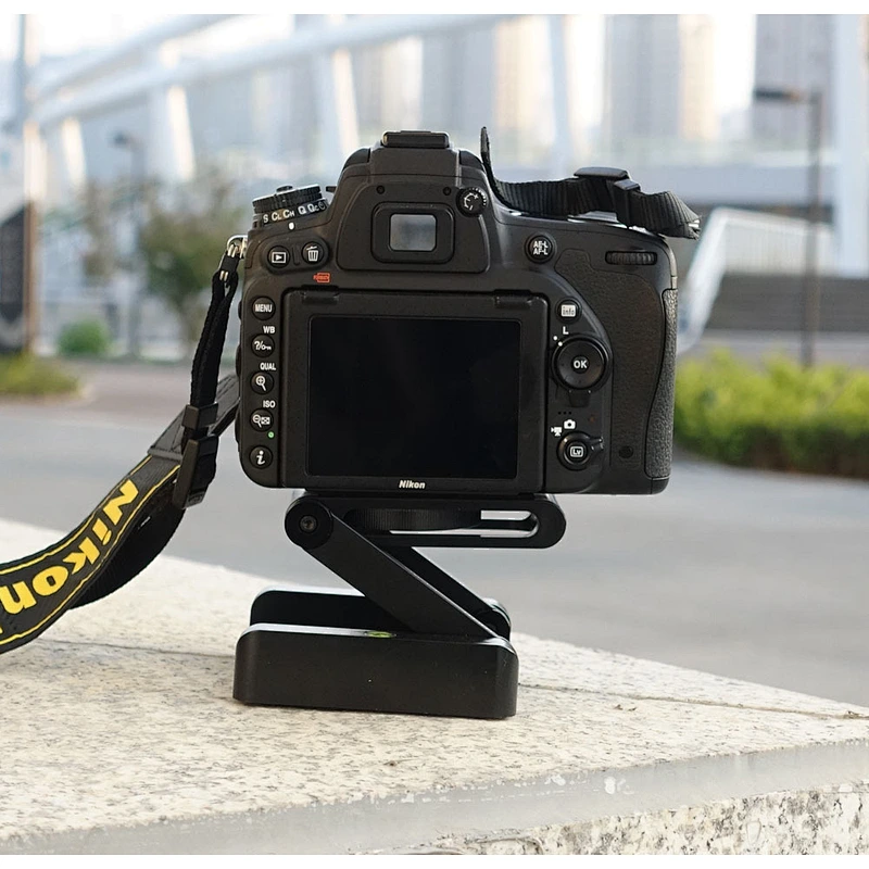 Camera Mounting Plate Folding Z-type Base Plate for DSLR Cameras, Tilt Head Tripod Mount Plate for Tripods Monopods Camera Slide