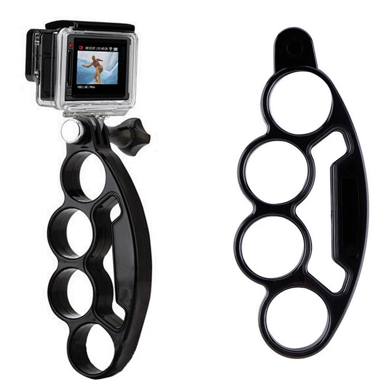 Handheld Knuckle Finger Grip Mount holder for GoProHero 5 4 3  Yi 4K SJ4000 SJ5000 SJ6000 Eken h9 Camera Selfie Accessory