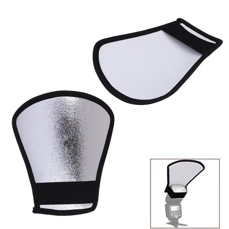 Kaliou White Camera Flash Diffuser Softbox Photo Flash Light Reflector For Canon Cameras 11*18*20cm