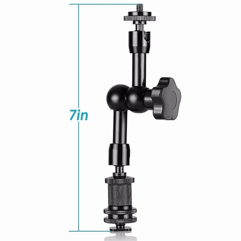 New Flexible Camera Bracket 11 Inch Friction Articulating Magic Arm 1/4 Hot Shoe Connector for Camera LCD Monitor LED Light