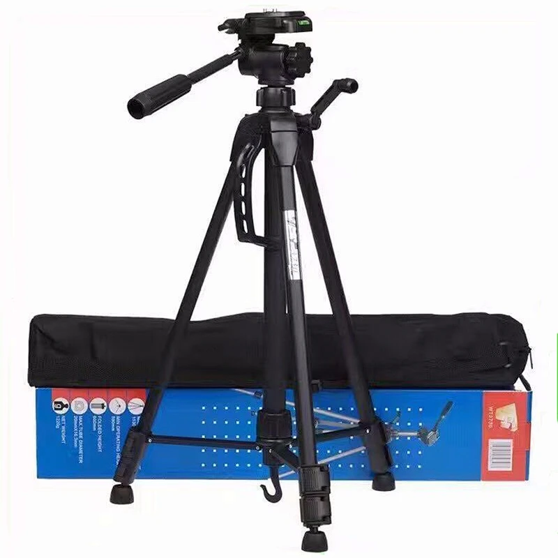Tripod WF 3730 Aluminum Adjustable Flexible Tripod with Ball Head Gimbal Camera Stand Holder for Nikon/Canon/Smartphone