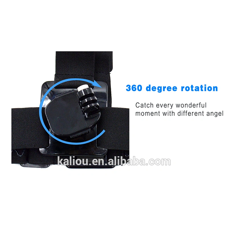 Wholesale Flexible Go pro head strap with 360 degree rotation mount for Go pros Cameras photographing