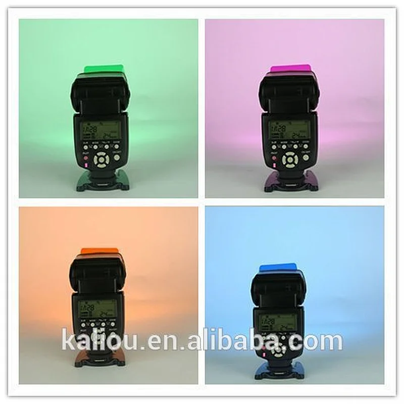 20 Colors Speedlite Color Gels Filter Diffuser Filter Card For Camera Studio
