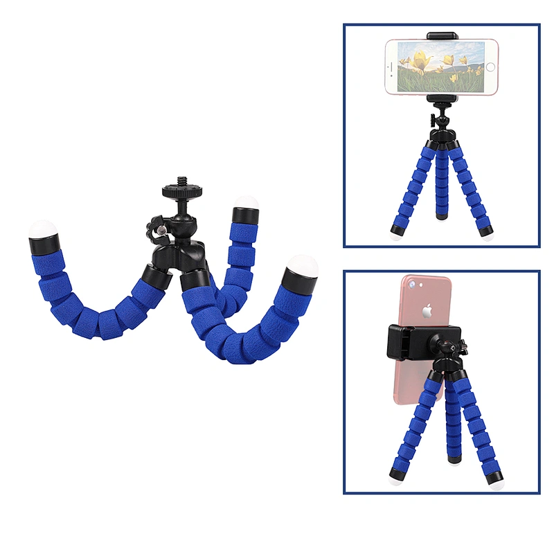 Kaliou S Size Sponge Flexible Phone Tripod Octopus Mini Tripod for Phone Smartphone Mobile Phone for Go pro Heros 7 6 5 4 3 2 1