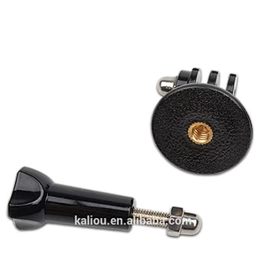 High quality cheapest tripod mount adapter with long thumb screw for Go pro heros cameras
