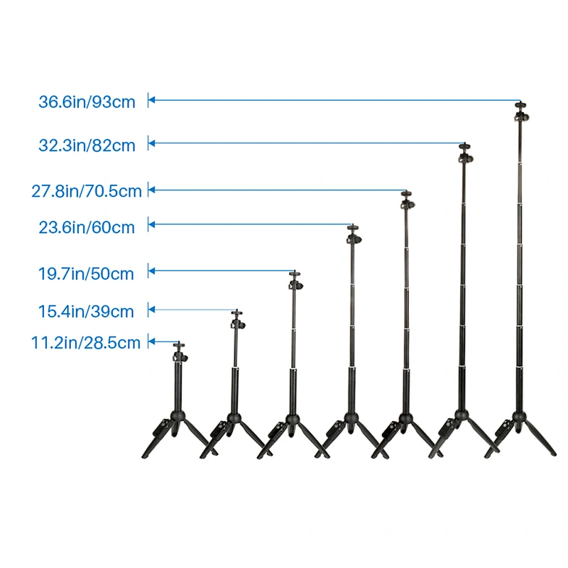 Kaliou Foldable Yunteng 9928  Selfie Stick Tripod Bluetooth Tripod with Remote Shutter for Go pro 7 6 5 4 3 2 Smartphone Dslr