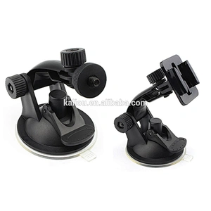 Kaliou Photographic accessories Travelling Car Mount Holder Suction Cup with Tripod Adapter for GoPros