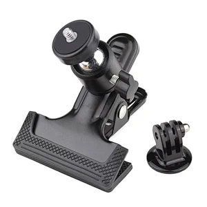 Universal 1/4 Screw Mount Camera Stabilizer Stand Clip Large Clamp Camera Ball Head Clip on Table Bracket Clips Black for Camera