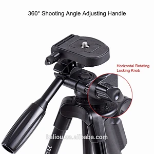 Wholesale Flexible Yunteng 5208 Camera Selfile Tripod with 3-Way Head Bluetooth Remote