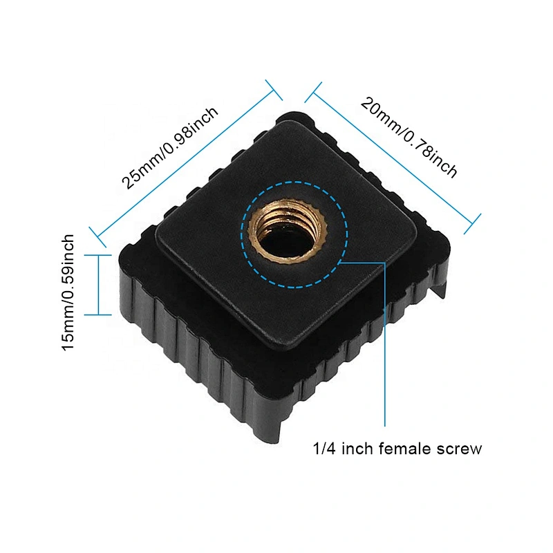 Kaliou Photo Studio Accessories Standard 1/4 Screw Mount Adapter Thread Camera  SC-6  Hot Shoe For Flash Light Tripod Stand