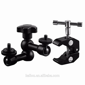 Manufacturer Photographic Crab clamps and Magic arms Mount for Go pro heros Cameras and other Action Cameras