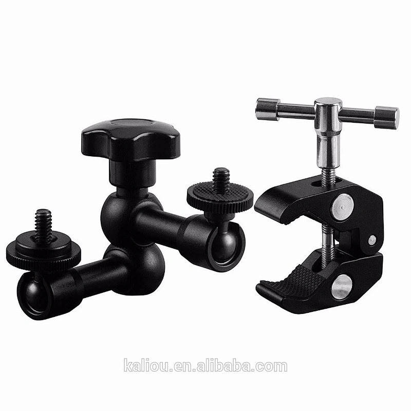 Manufacturer Photographic Crab clamps and Magic arms Mount for Go pro heros Cameras and other Action Cameras