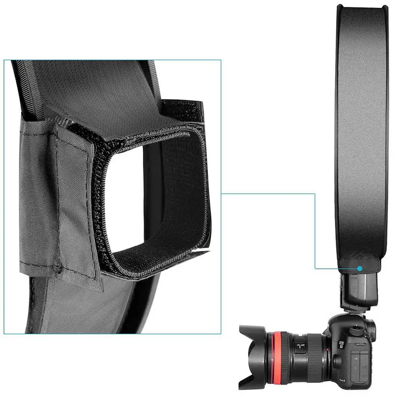 Kaliou Photography Studio Softbox LED Light Soft Box  Lightsphere for DSLR Camera Photo Background  30cm white with black