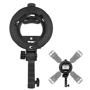 Kaliou Handheld Grip S-Type Bracket Bowens S Mount Holder for Speedlite Flash Snoot Softbox Beauty Dish Honeycomb