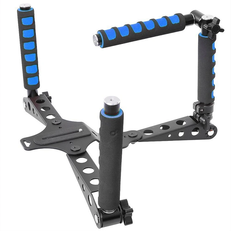 Kaliou Camera Shoulder Stabilizer Bracket Damping Shock Absorption Steadicam Steadycam with Handle for Camera
