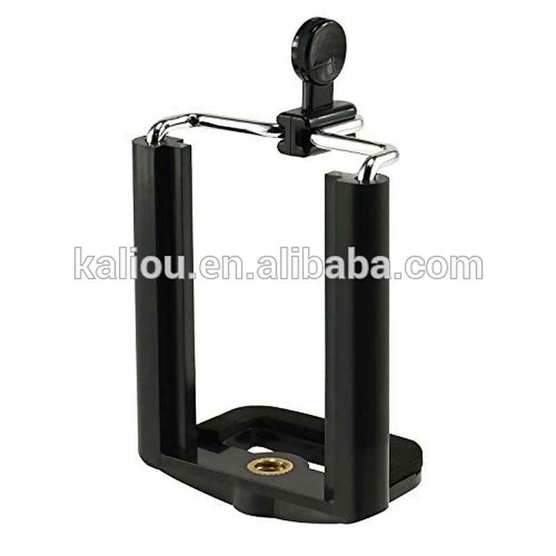 Kaliou Universal Mobile Phone Clip Holder Mount Bracket Adapter for Camera Cell Phone Tripod Stand Mount Adapter Monopod