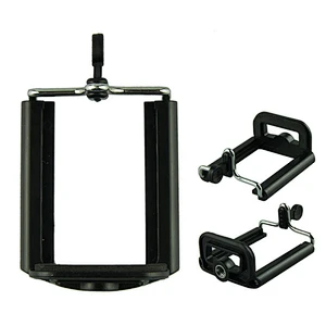 Kaliou Mobile Phone Clip Holder Mount Bracket Adapter for Smartphone Camera Cell Phone Tripod Stand Mount Adapter Monopod
