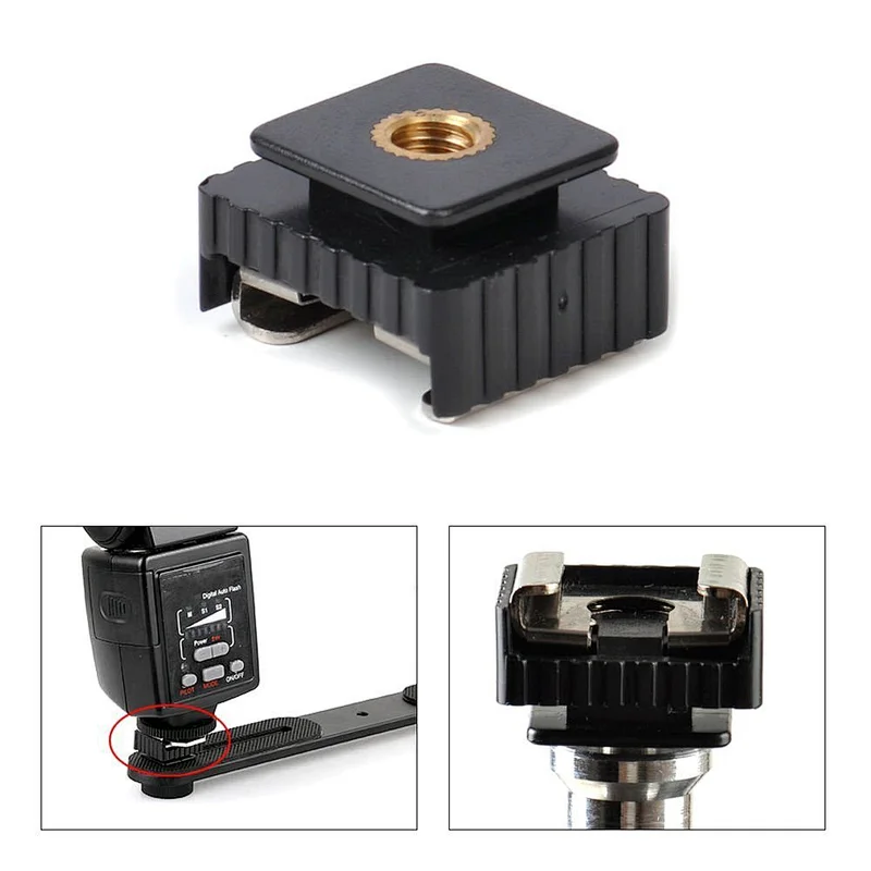 Kaliou New Camera Metal Hot Shoe Mount Adapter To 1/4