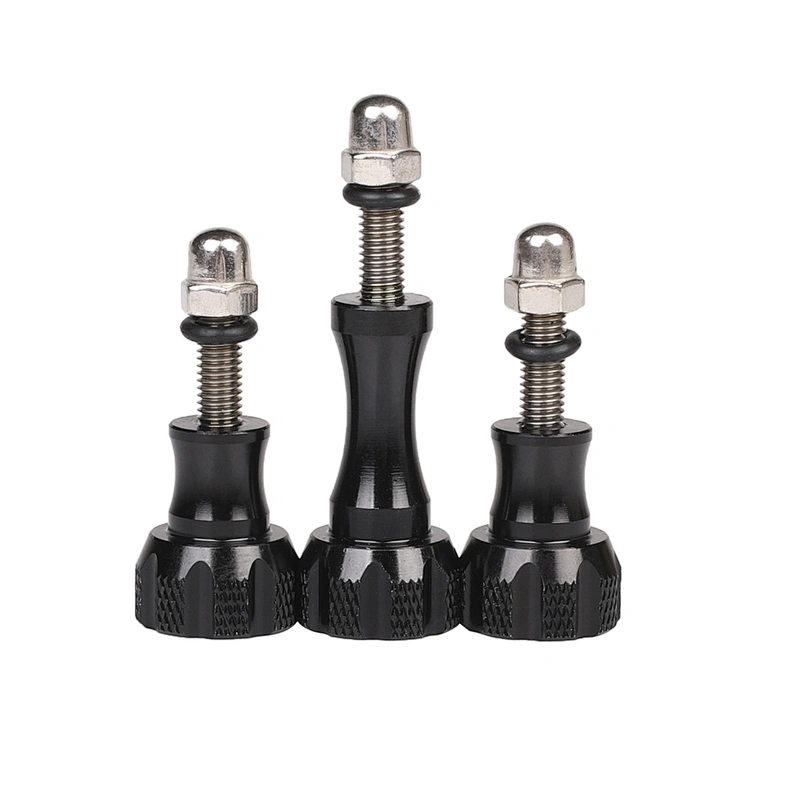 Kaliou Aluminium Alloy Full Metal Cap Bolt Adjust Pivot Go pro Mount Adapter Thumb Screw for GoPros 7 6 5 4 3 2 Sj4000 SJ5000
