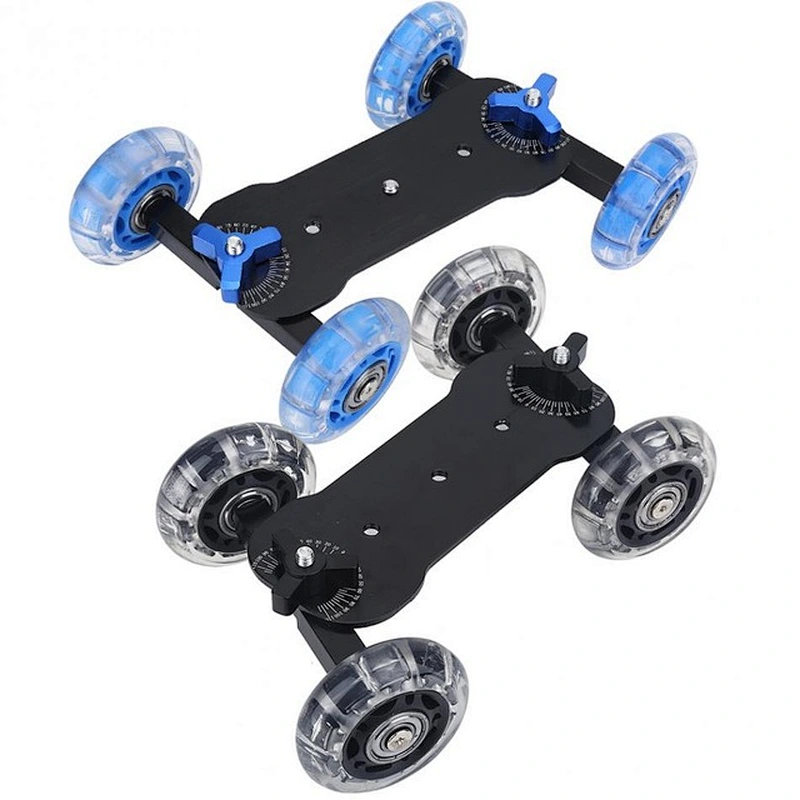 2018Table Mobile camera rail car Dolly Car and 7 inches Adjustable Articulating Magic Arm Skater Video Track Rail Stabilizer