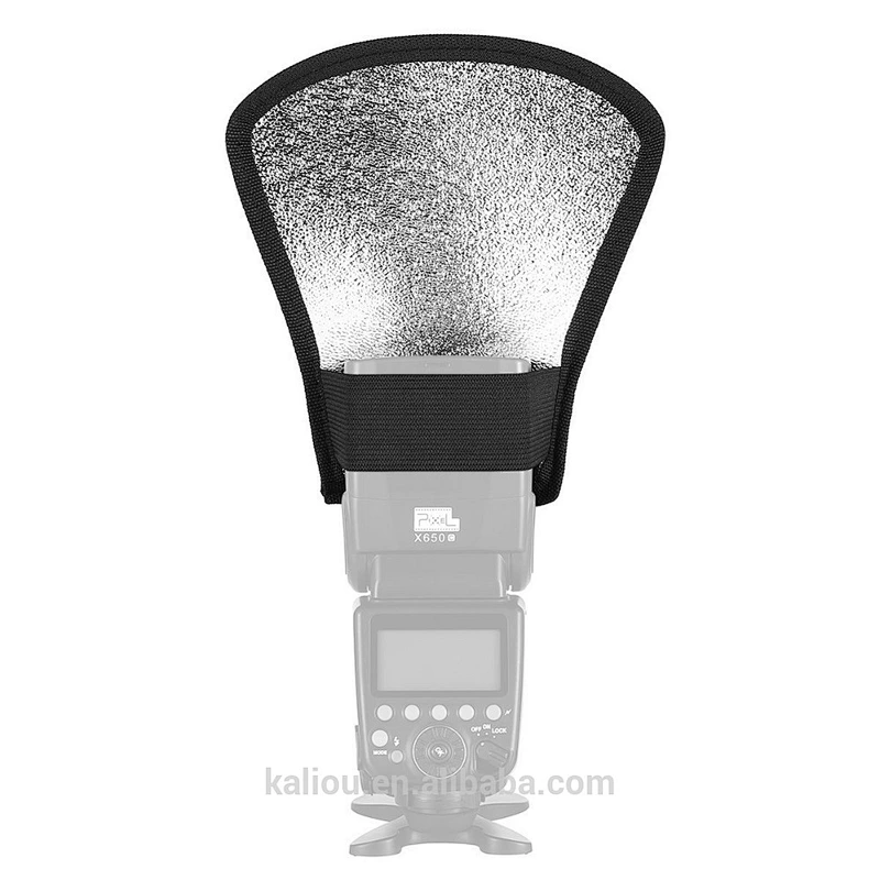 Photography DSLR Camera Speedlite Flash Diffuser Softbox Silver Reflector