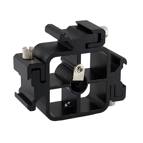Kaliou 3 in 1 Triple Hot Shoe Mount Adapter For Flash Light Umbrella Holder Camera Photo Studio