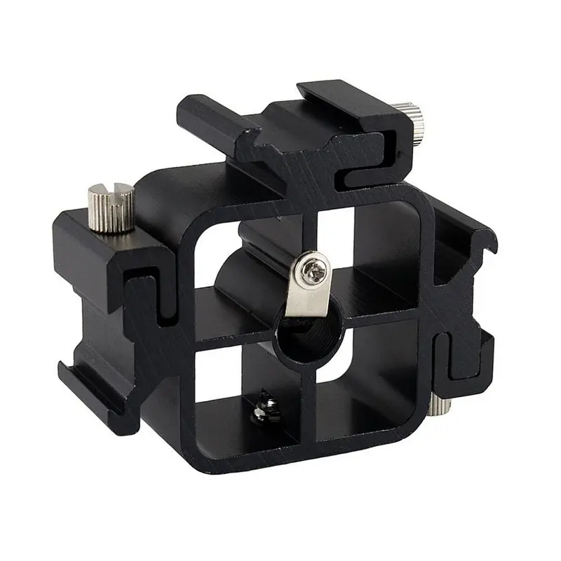 Kaliou 3 in 1 Triple Hot Shoe Mount Adapter For Flash Light Umbrella Holder Camera Photo Studio