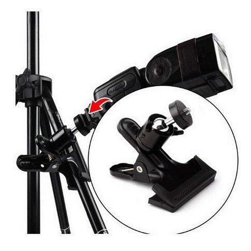 Kaliou Adjustable quick release plate 1/4 360 rotating Panoramic Aluminum Camera Tripod plate Clamp ball joint head super clamp
