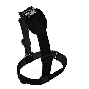 Adjustable Elastic Single/Double Shoulder Camera Chest Strap Mount Harness Belt for GoPro Hero 7, 6, 5, 4, 3+Action Camera
