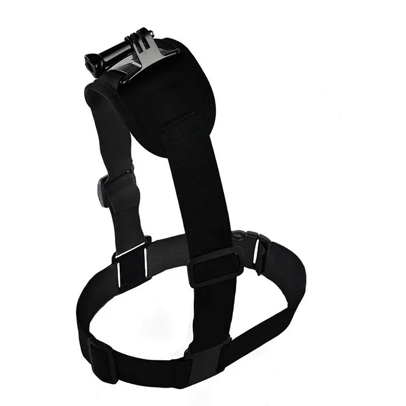 Adjustable Elastic Single/Double Shoulder Camera Chest Strap Mount Harness Belt for GoPro Hero 7, 6, 5, 4, 3+Action Camera