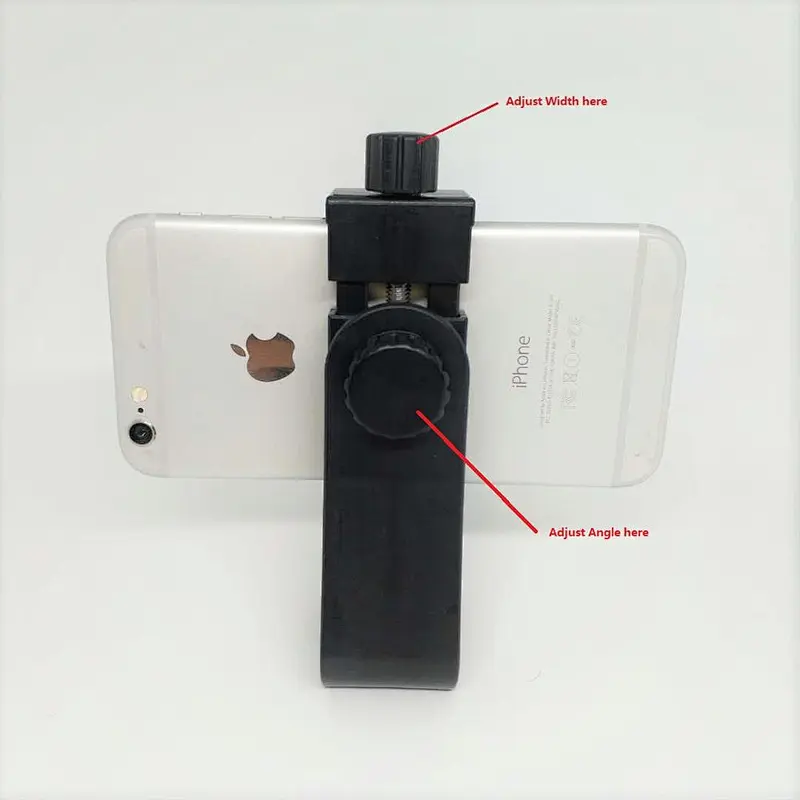 Kaliou 360 Degree Rotation Cell Phone Clip Holder for Gopros 7 6 5 4 3 2 1 Tripod Monopod Selfie Stick Live Show