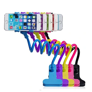 360 Rotating Flexible Mobile Phone Holder Desktop Bed Lazy Bracket Stand Support For Phone IPad magnetic phone holder withy box