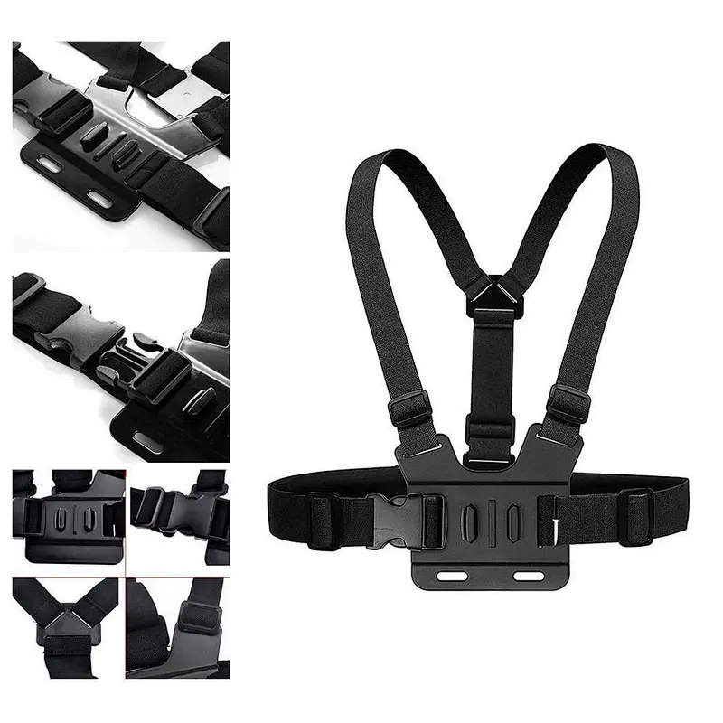 Kaliou Chest Strap mount belt for Goprohero 5 4 Action camera Chest Mount Harness for Go Pro SJCAMs SJ4000 sport cam fix