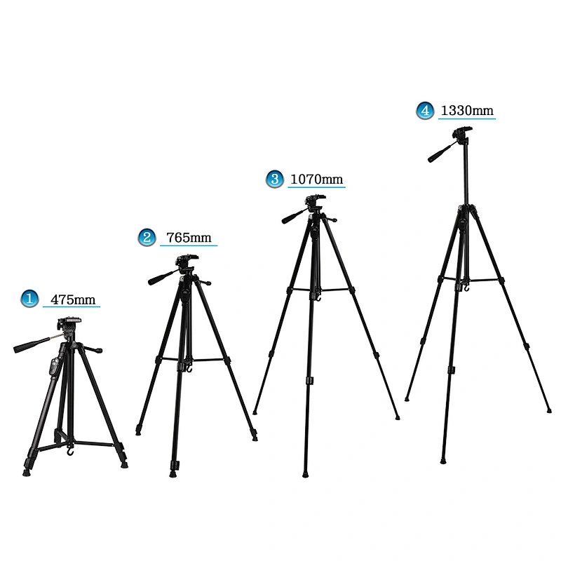 New lightweight aluminum alloy camera Professional tripod with remote phone holder live stand for phone and dslr camera