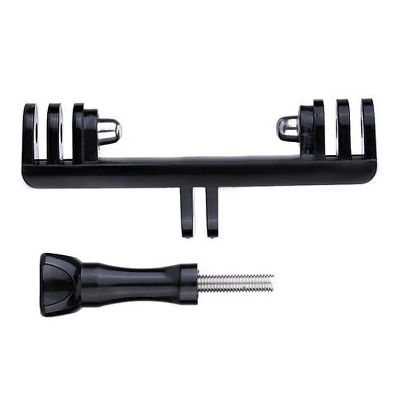 Kaliou Double Bracket Bridge Connector Adapter Tripod LED Light for Go Pro Sports Camera Accessories