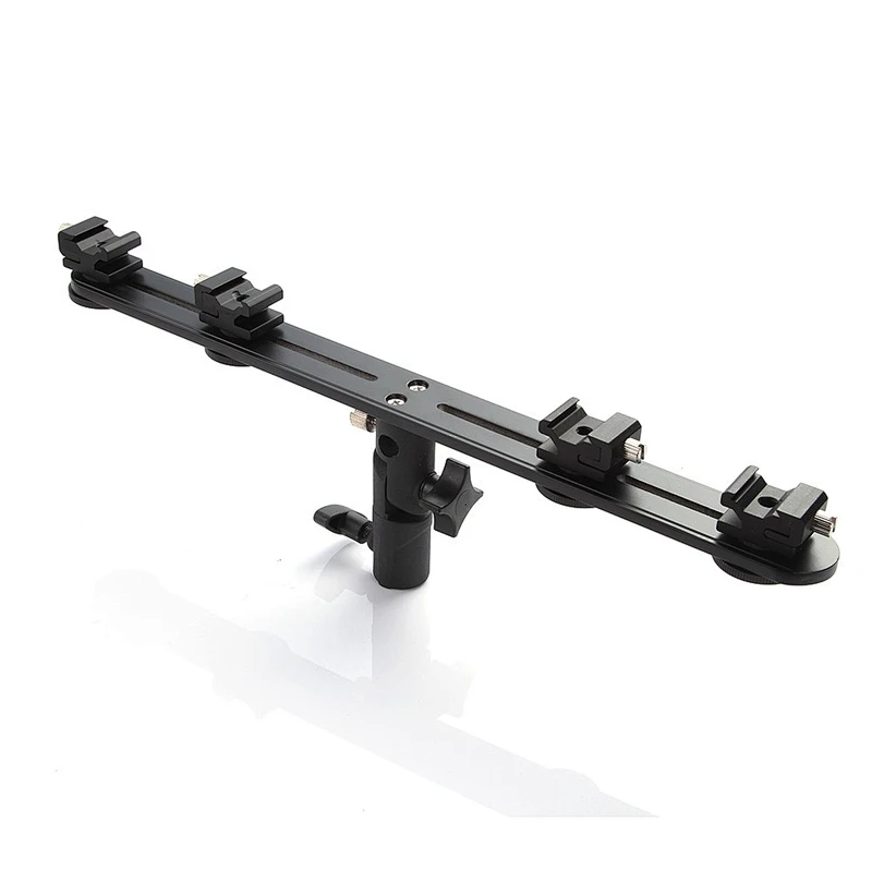 Kaliou 4 Hot Cold Shoe Mount Flash Bracket Umbrella Holder to Light Stand Tripod for dslr camera flash