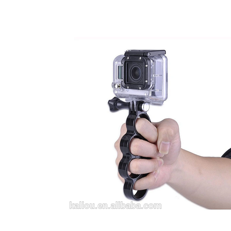 Hot wholesale Camera Finger Mount Handheld Tripod Monopod Holder with Thumb Screw for Go Pro HeroHD 5 4 3+ 3 2 1