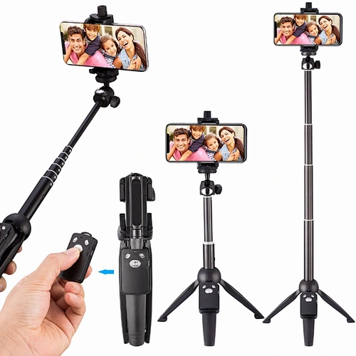 3 in 1 YUNTENG 9928 Tripod Monopod Selfie Stick With Bluetooths Remote Shutter Control Phone Clip Holder