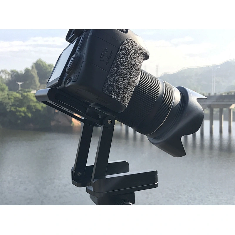 Camera Mounting Plate Folding Z-type Base Plate for DSLR Cameras, Tilt Head Tripod Mount Plate for Tripods Monopods Camera Slide