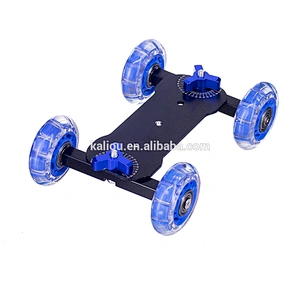 Kaliou 4 wheel DSLR Camera Slider Rail Track Stabilizer Slider Dolly Car