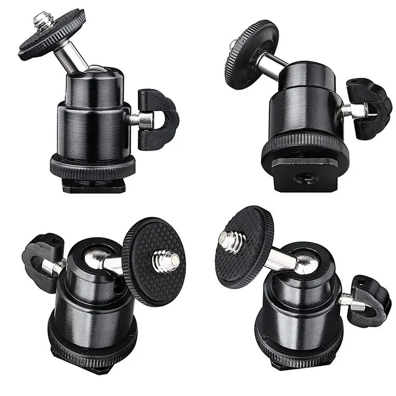 Kaliou For Camera Tripod LED Light Flash 1pc High Quality Tripod Bracket Holder Mount 1/4 Hot Shoe Adapter Cradle Ball Head